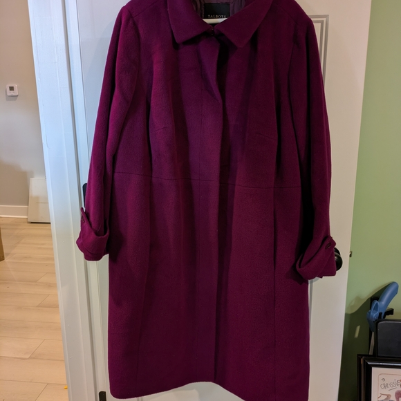 Talbots Jackets & Blazers - 🔴Talbot's Magenta Long Coat, Size 24W